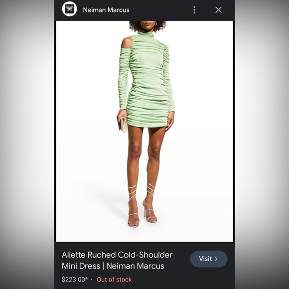 Aliette Ruched Body-Con Mini Dress - Picture 6 of 6